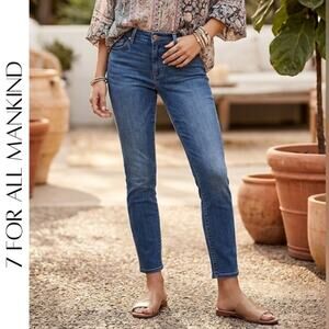 7 For All Mankind Roxanne Ankle Jeans 26 Mid Rise